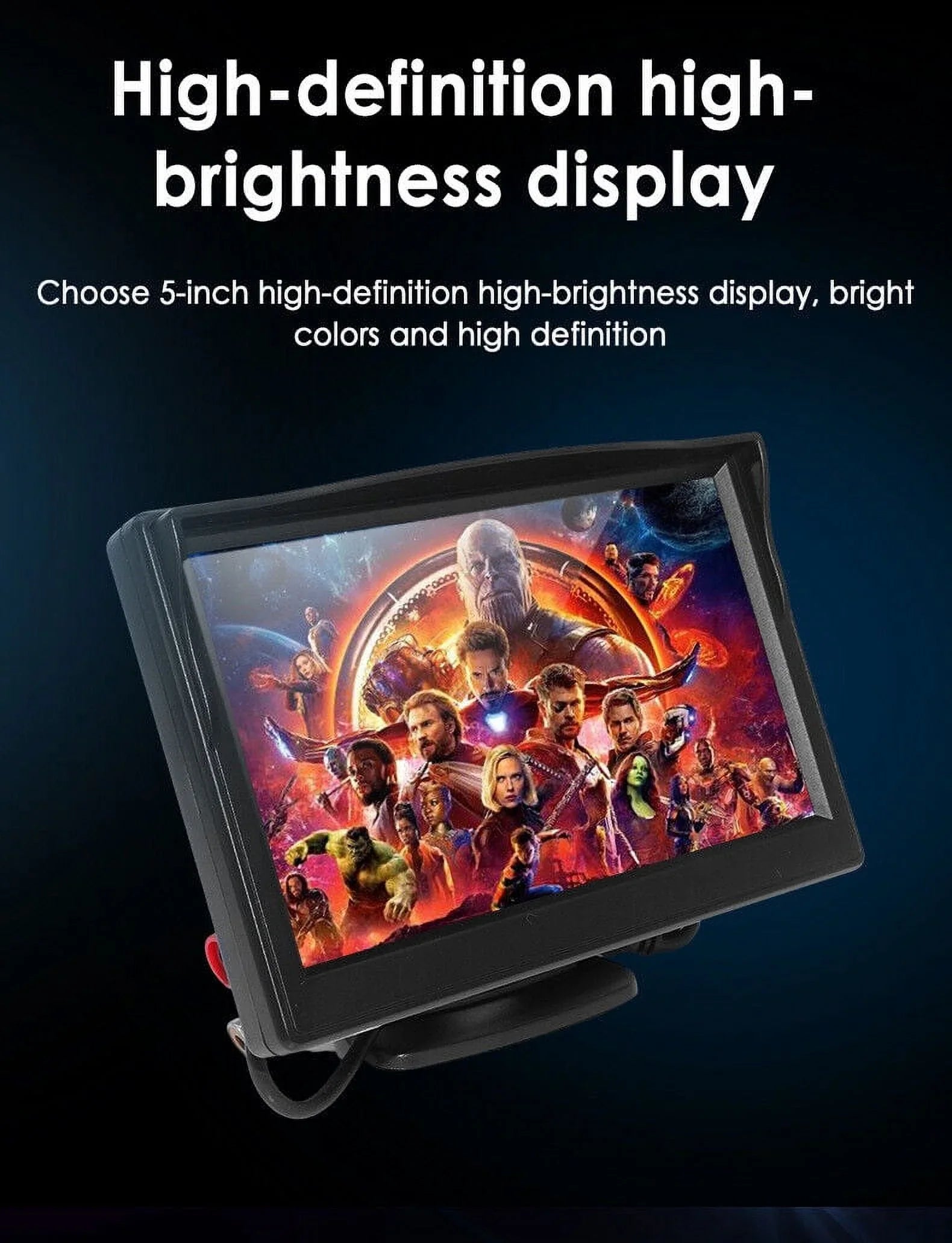 Night Vision Camera Wireless Paddsun Rear Kit Waterproof Backup HD Monitor Car 5" View