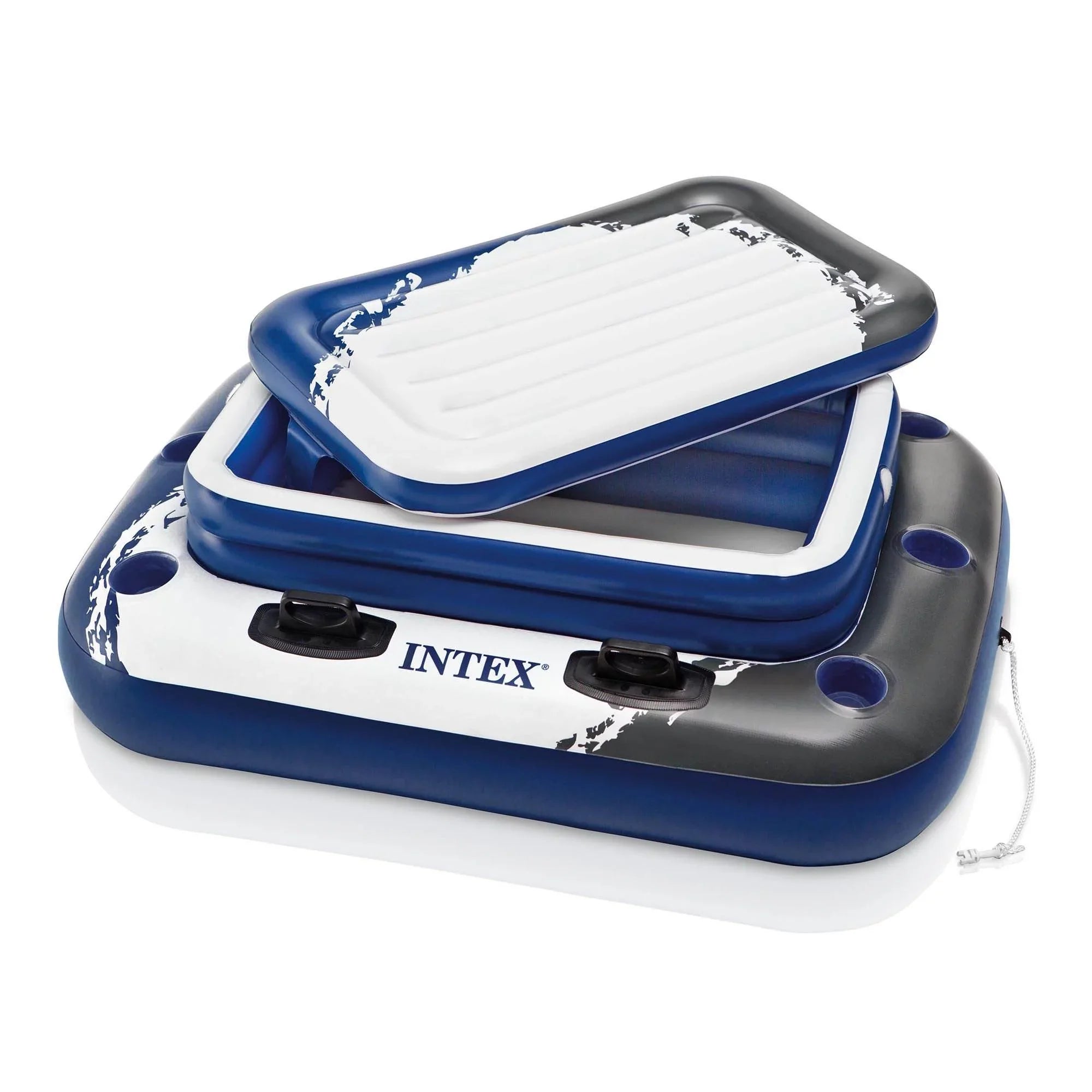 River Pack) Tube & Water Intex Cooler self-inflating Floating Run Connect Lounge (6