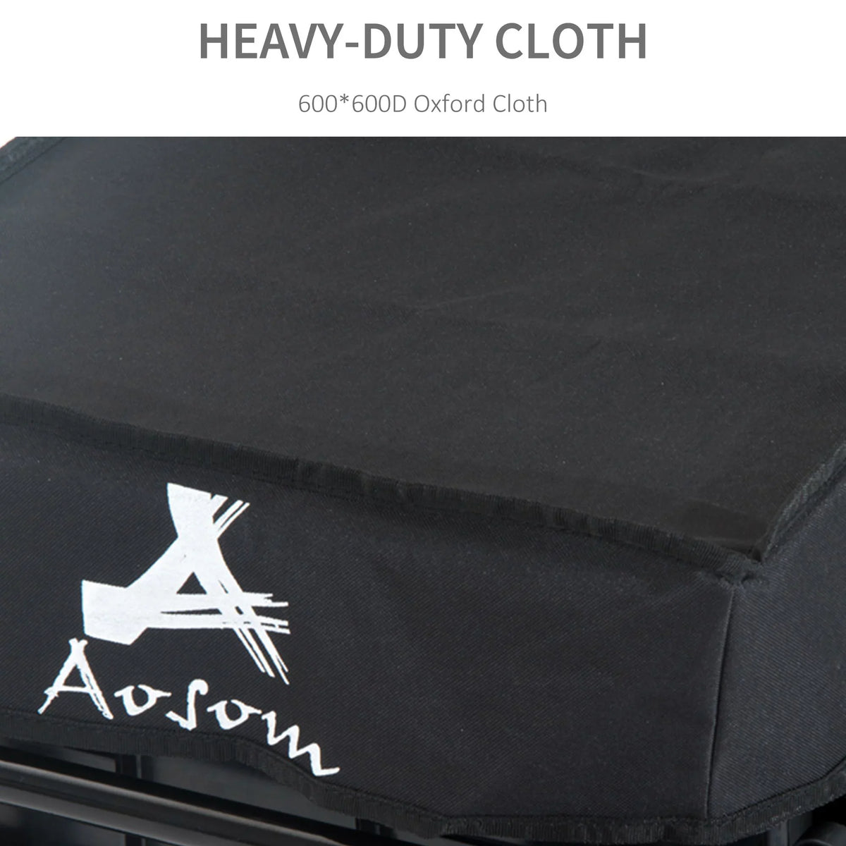 Aosom Enclosed Wheel - Black Bicycle Cargo Frame Internal Trailer Double