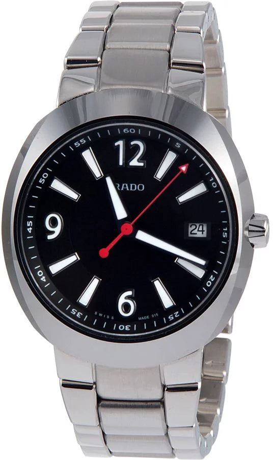 Black Watch Dial Rado D-Star Steel Stainless R15945153 Men's