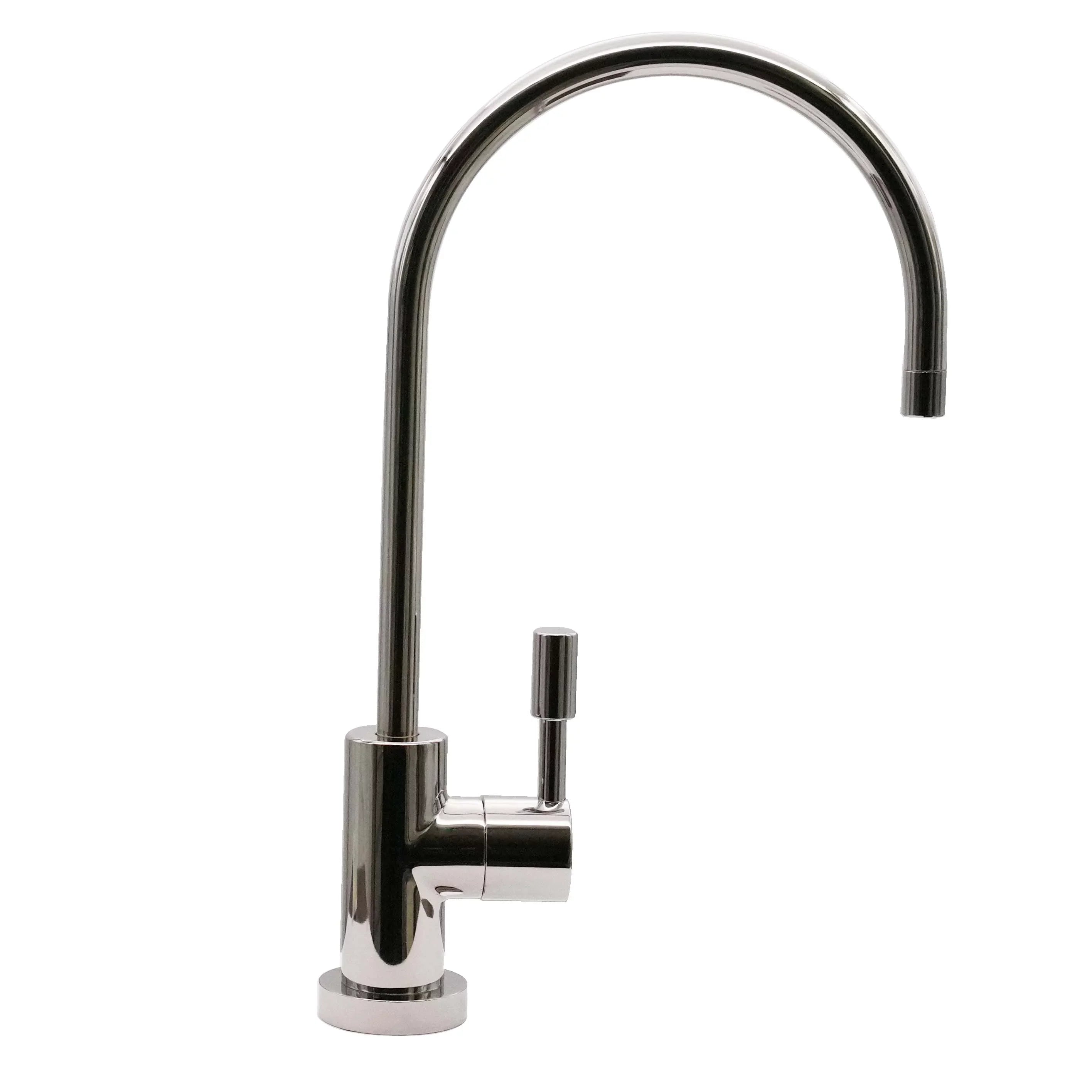 Faucet, 1-Lever Handle D2036-NL-26 Polished 11" Dispenser Water Chrome Westbrass Contemporary Cold