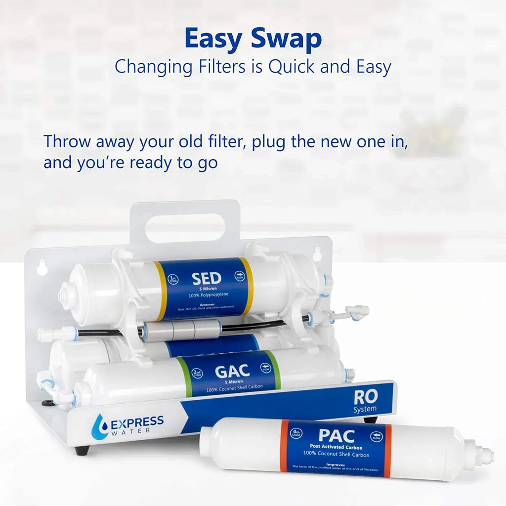 sediment, system osmosis and filter replacement filters filters cartridges connect month filter 3 set gac - 6 reverse pac filter inline countertop set 1?4” carbon quick