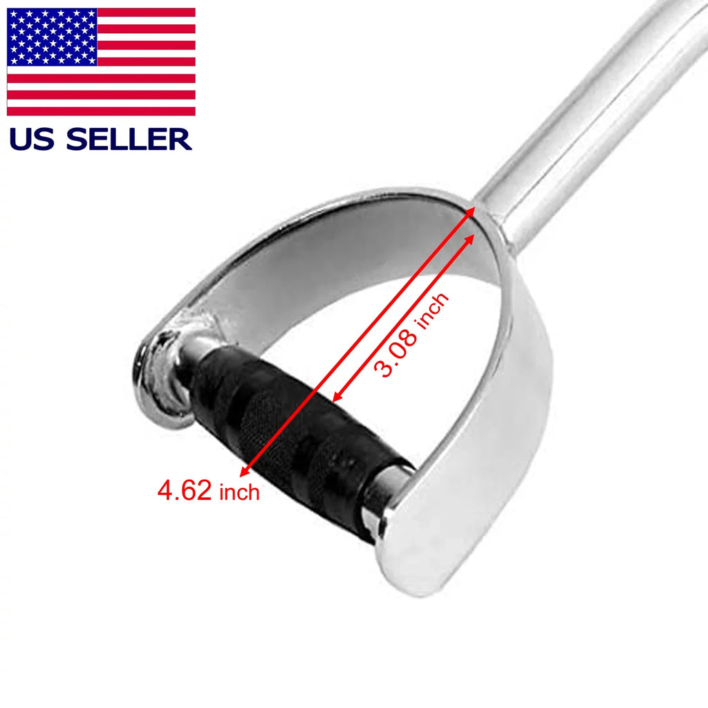 Attachments Attachment LAT Cable Chrome Handle Gym Bar Strength PressDown Fitness Gym Maniac Home Home Machine 28 Training inch Exercise