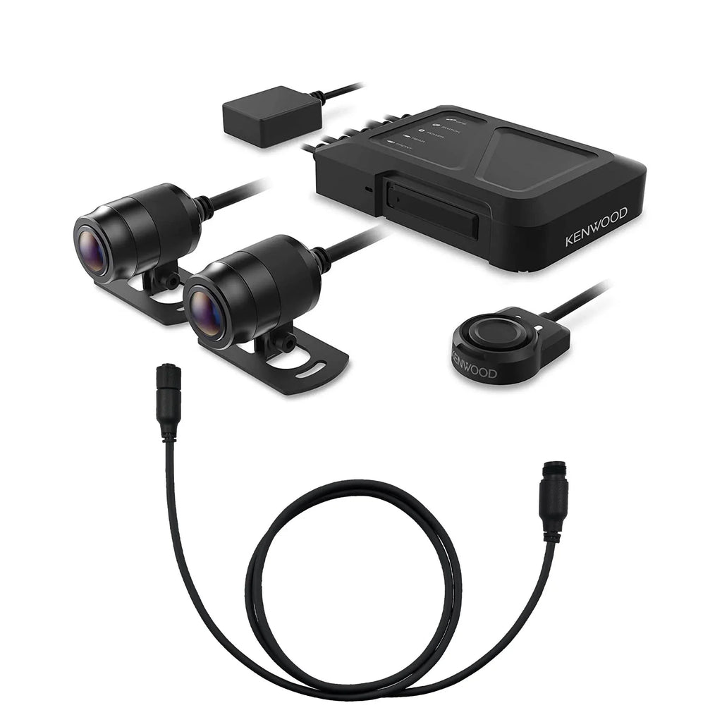 HD Rear-View GPS Kenwood STZ-RFCC500 Motorsports and Cam with a Extensional (5m) STZ-RF200WD Dash 16ft Camera Cable Kenwood with