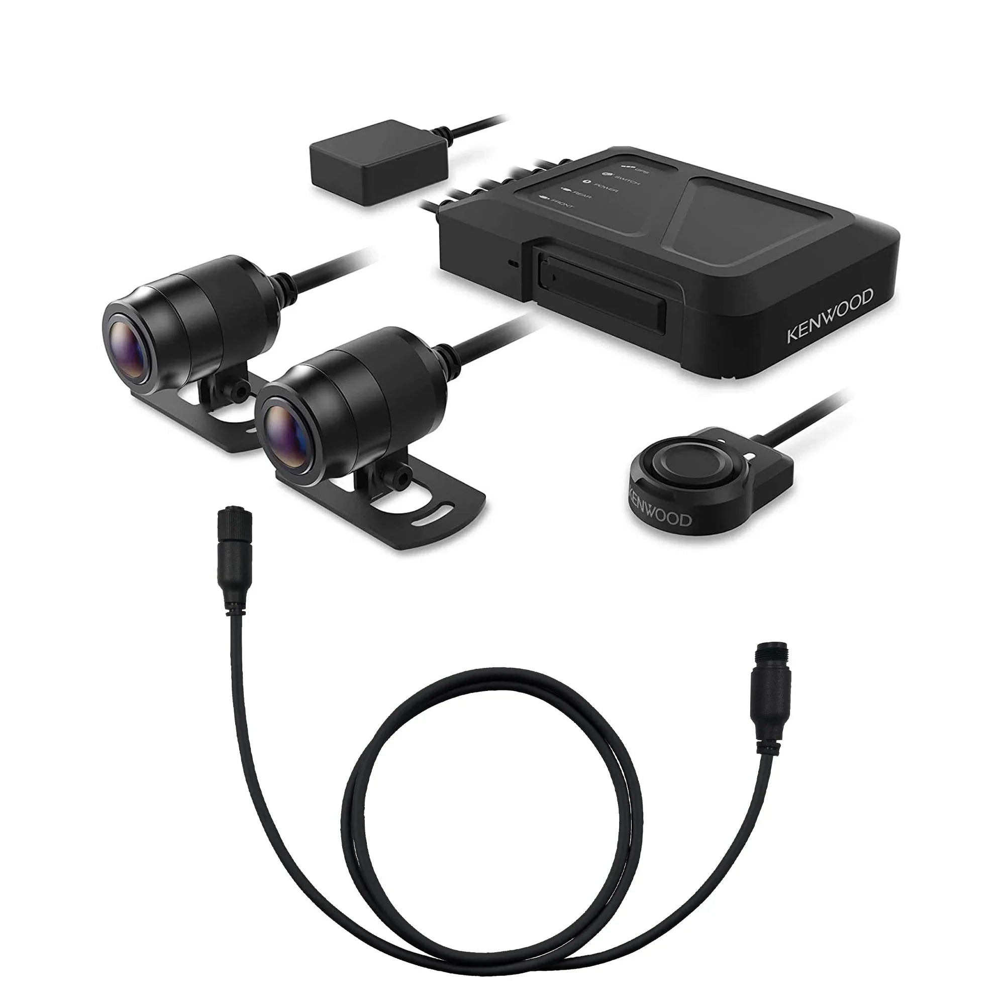HD Rear-View GPS Kenwood STZ-RFCC500 Motorsports and Cam with a Extensional (5m) STZ-RF200WD Dash 16ft Camera Cable Kenwood with