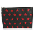 Saint Pre-Owned Leather Red Black Laurent & Star Clutch