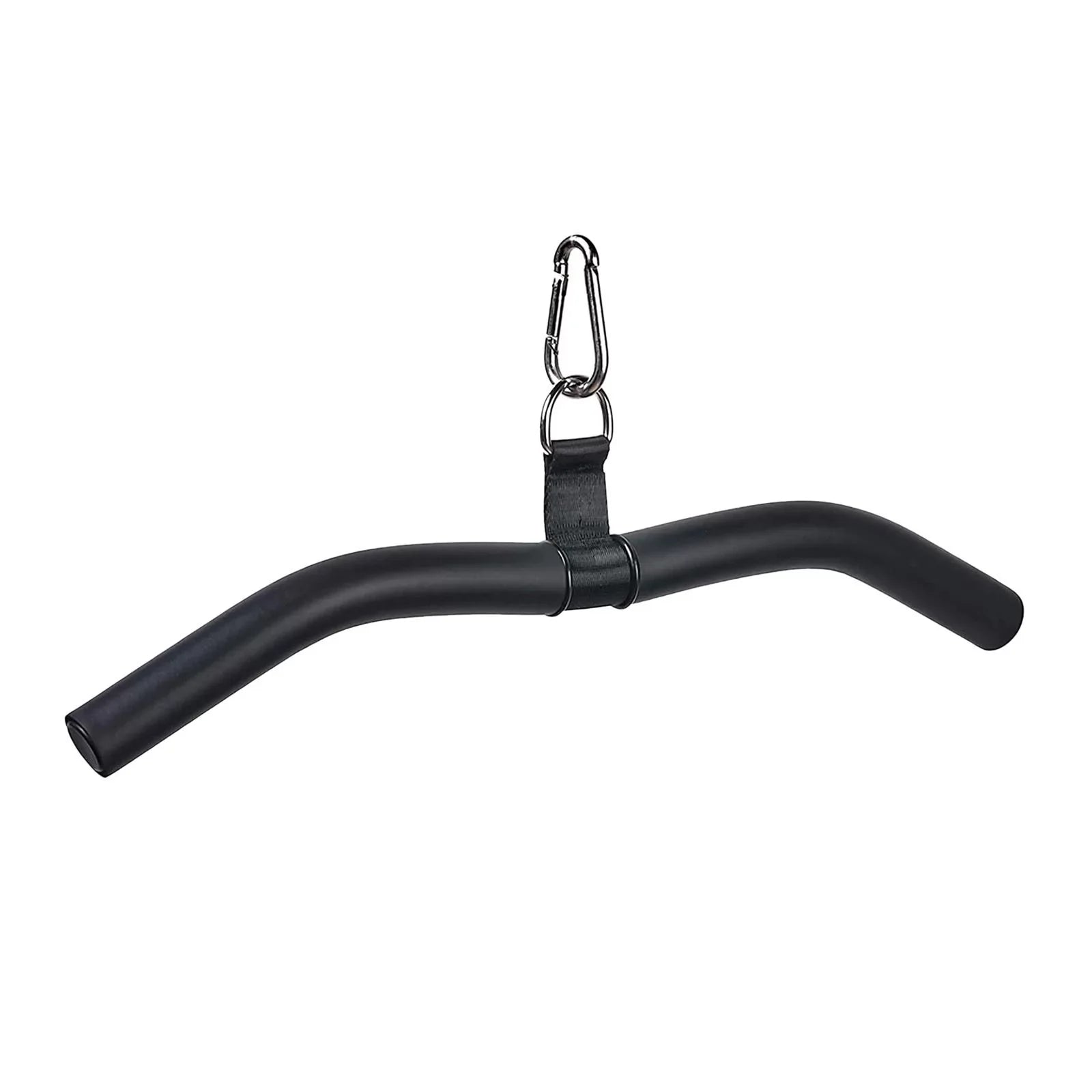 Gym, Training, Rubber Machine Pulldown Cable Attachment, Bar Full Handle Strength Rotation Body for LAT with Workout, and Bar