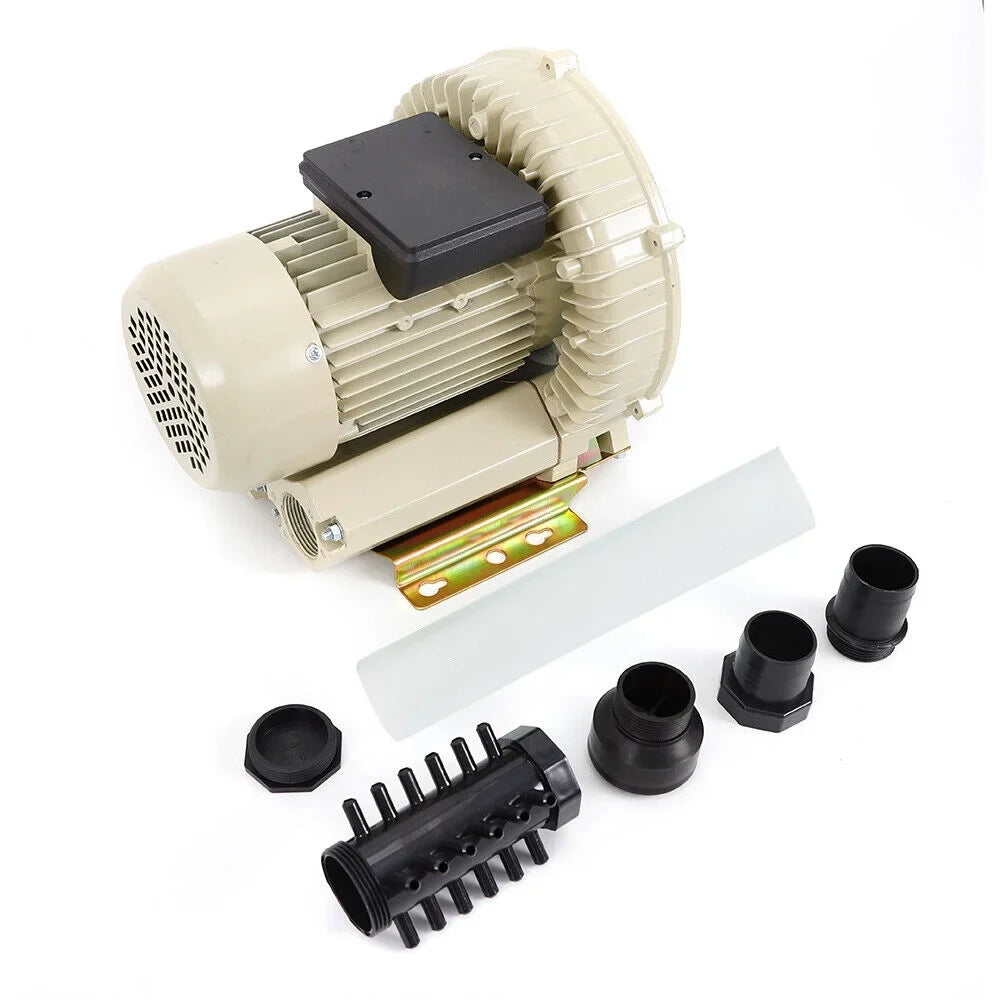 Industrial Blower 110V Pump Fish 370W Miumaeov Aquaculture Pond Pressure oxygen Hydroponics Blower Aquarium High oxygen