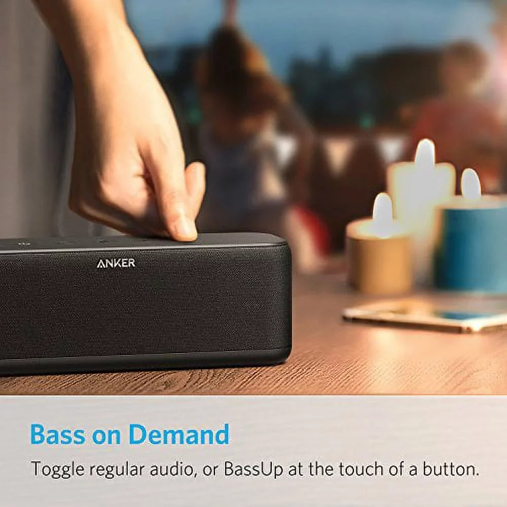 SoundCore with and more Bluetooth mobile 20W 66ft / Anker Boost Bluetooth IPX5 Battery Sound Technology for Speaker 12h - Range Bass Playtime, Samsung & with Water-Resistant, Superior BassUp iPhone,