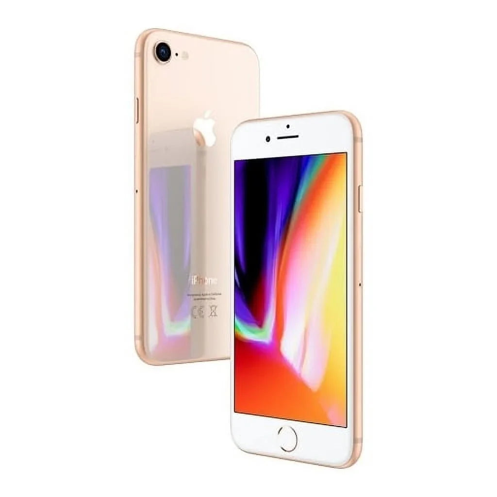 ) 64GB 8 LTE Apple iPhone (Refurbished) AT&T iOS,Gold 4G Restored (Certified