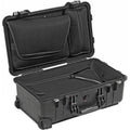 Laptop Watertight Hard Black with Wheels, Case 1510LOC Overnight TSA