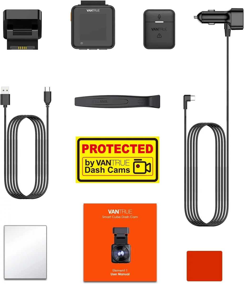 and Max Buffered WiFi Wireless Night with APP, Support 24 Motion Controller, Vision, Voice GPS Car Hours Parking Mode, Camera, E1 Mini Dash Detection, Dash Control Vantrue Front Cam 512GB 2.7K Speed,