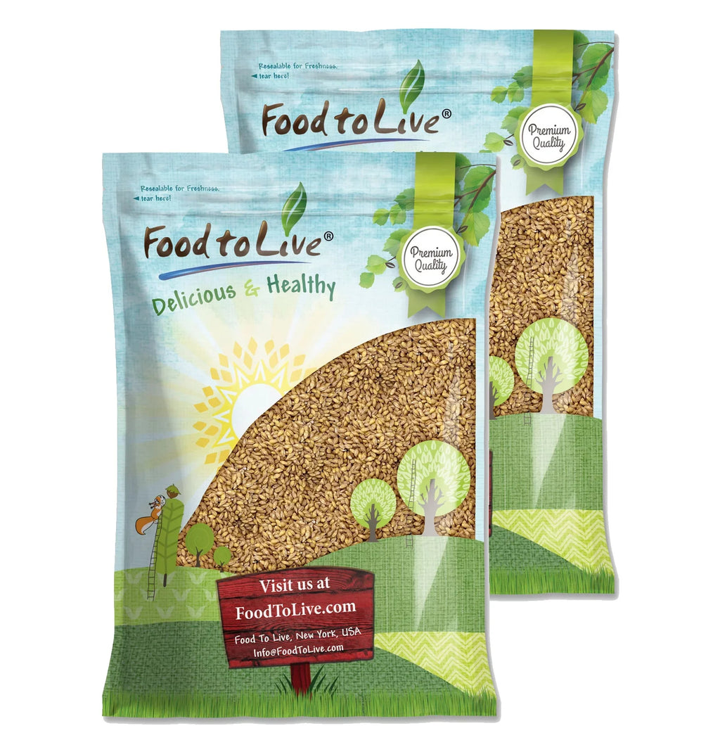 20 Hulled Barley, Pounds to — by — Food Live Vegan Raw,