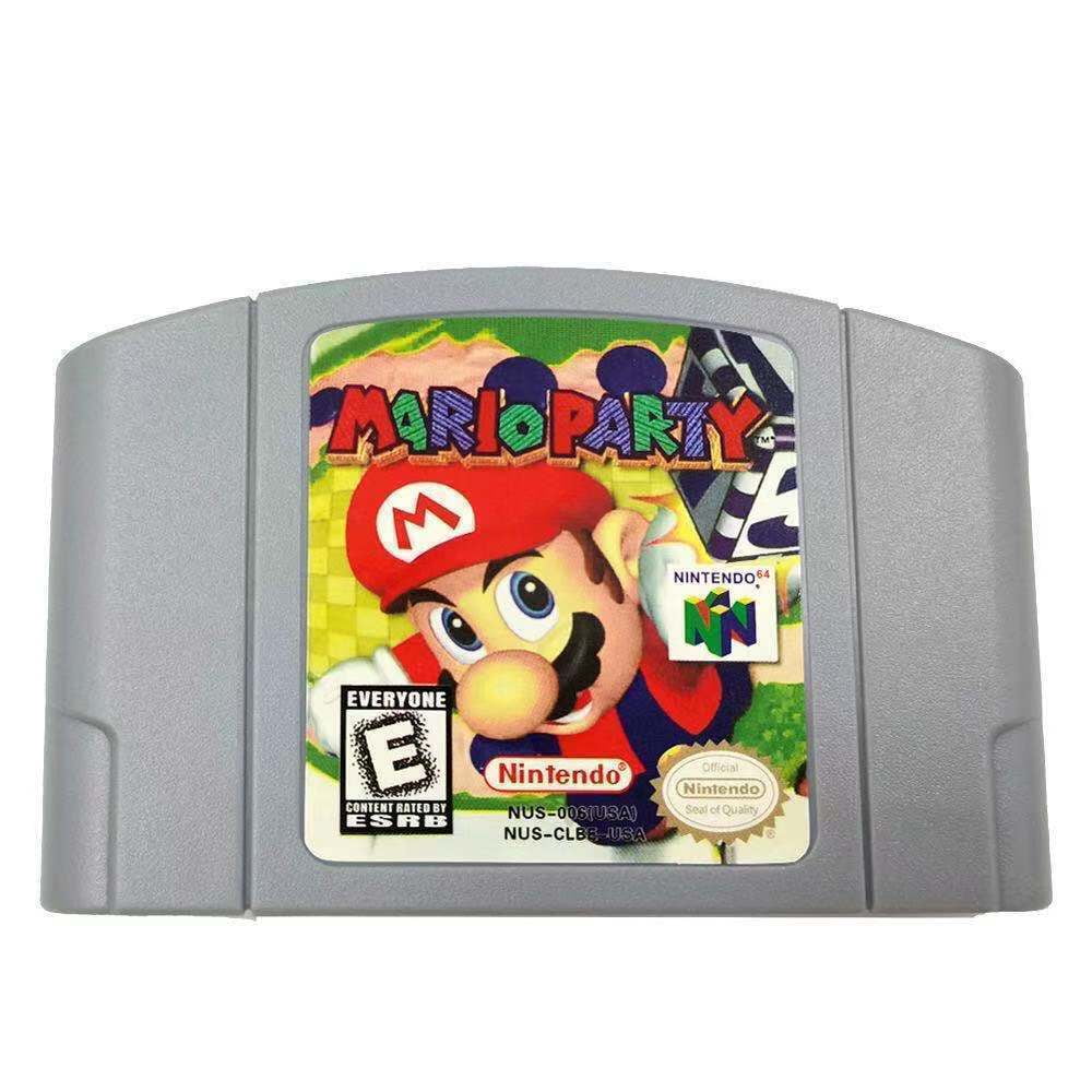 For Party Game 64 Video Mario Card Super N64 Console Nintendo Cartridge