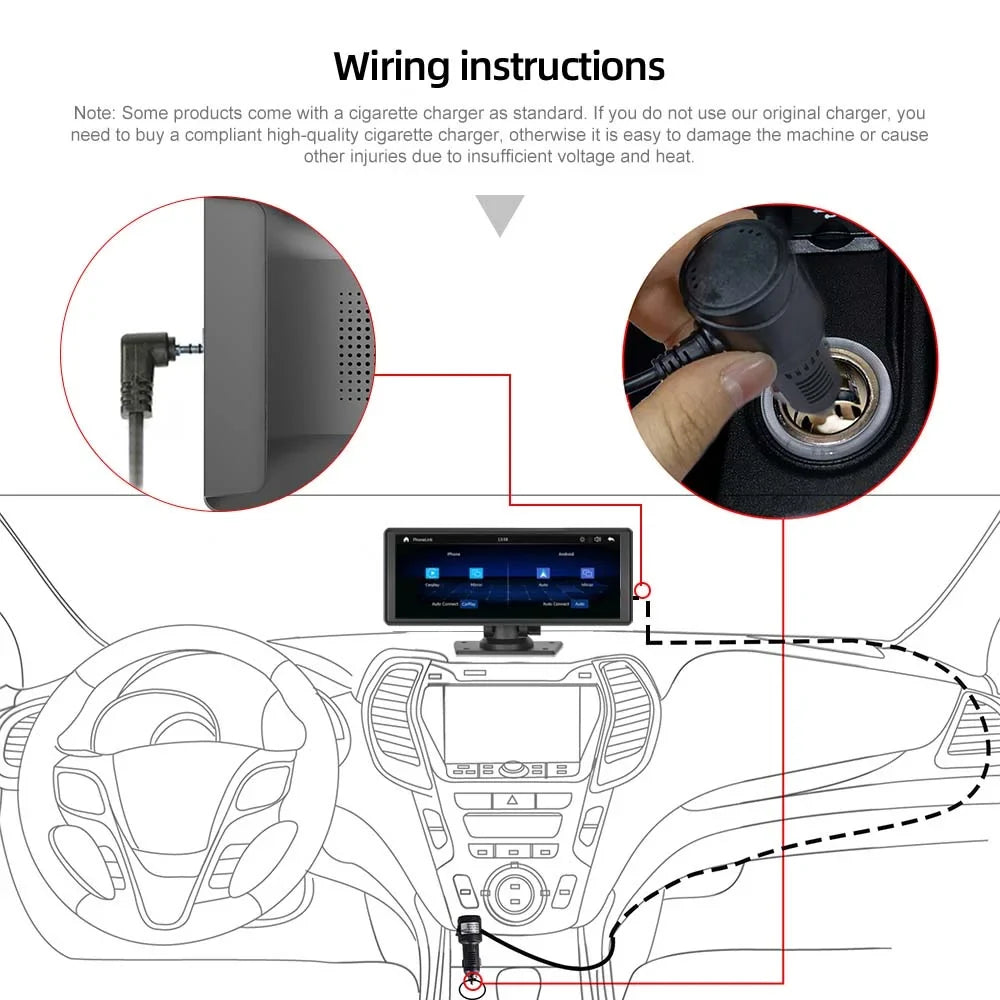 Touchscreen,Supports Front Camera, Bluetooth Stereo, Auto Backup Cam, Hands-Free Most 9.3" Dash Wireless Android Cars & IPS Carplay transportable Calling, HD Polarlander Car