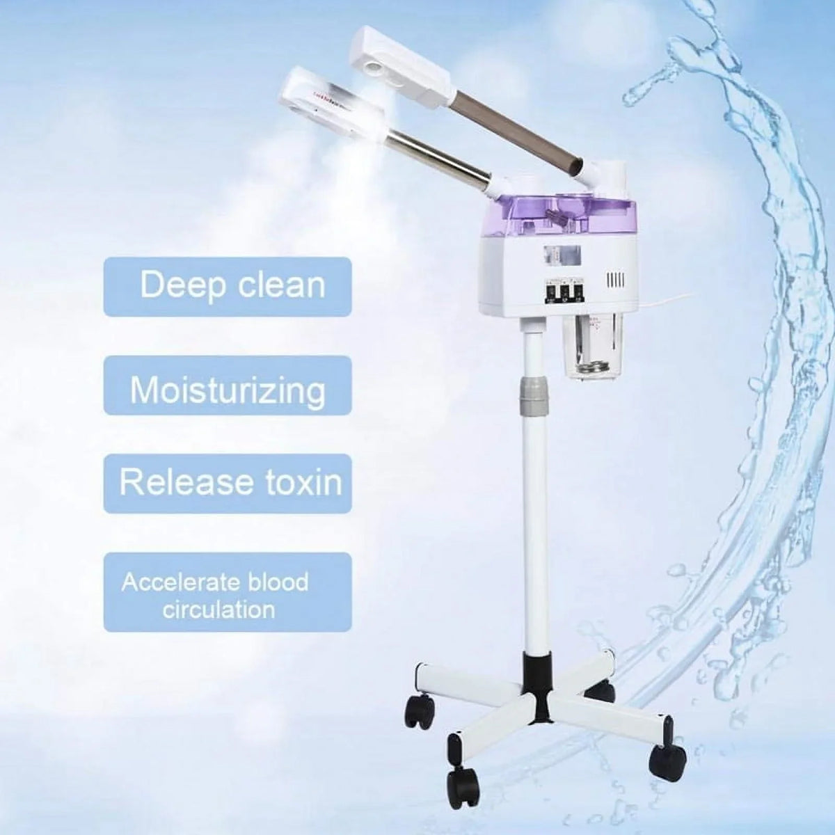 Care Device Ozone Spray EU/US Sparyer 2 Plug Spa Ion 1 Beauty and Hot Machine Cold Skin 110/220V Steaming Home in Facial Steamer