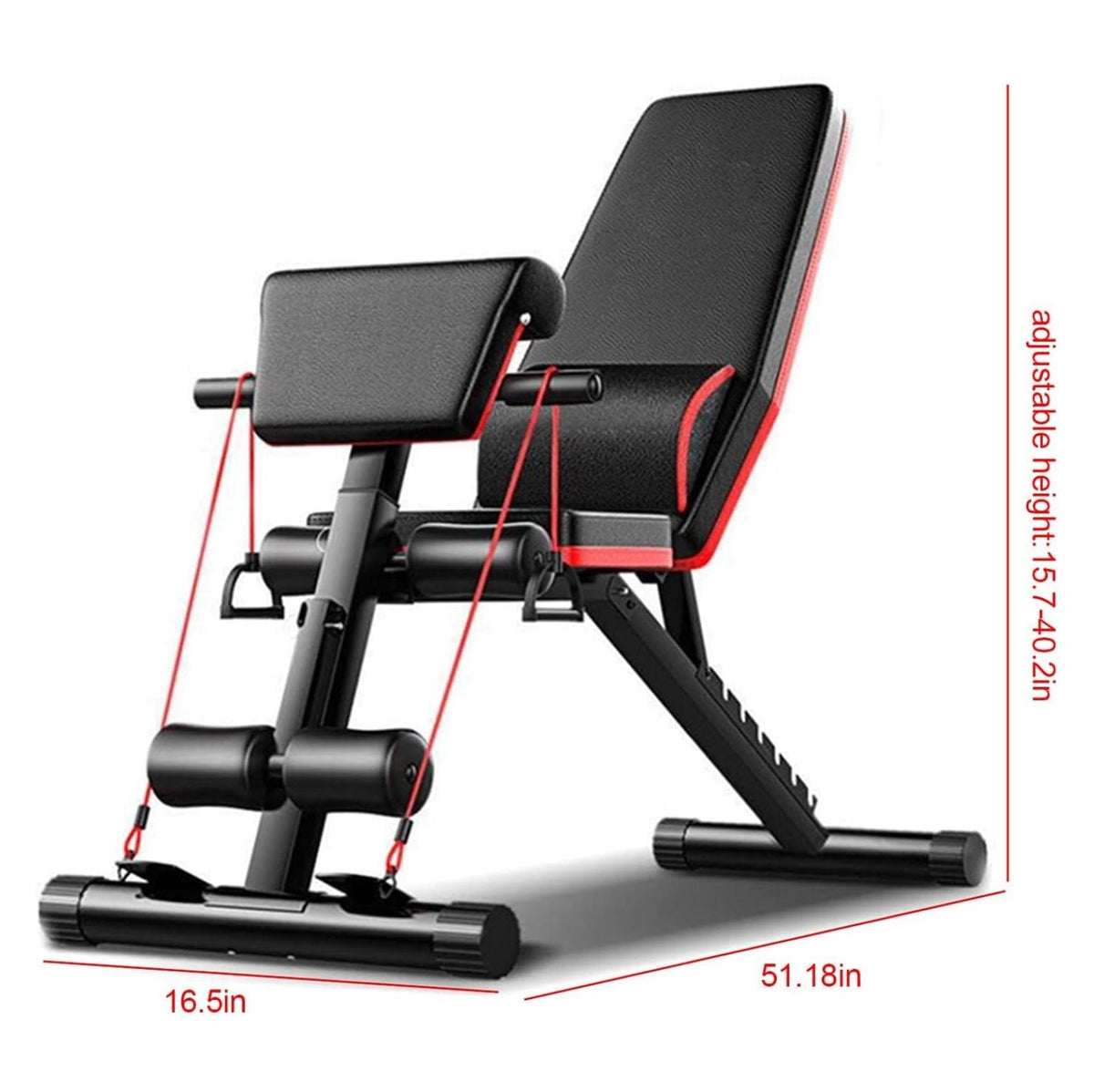 Dumbbell Workout Decline Bench Full Exercise Body Home Load Incline Bench for Workout Weight Foldable Gym 353LBS Adjustable