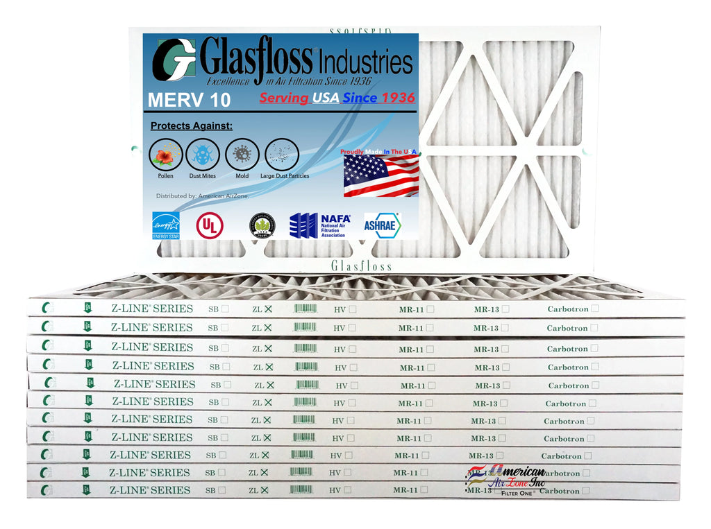 Size: Filter - oxygen Glasfloss 29.5x7/8 14x30x1 - (Actual inch) in 10 Furnace 13.5 x - Made -Qty:12 USA MERV