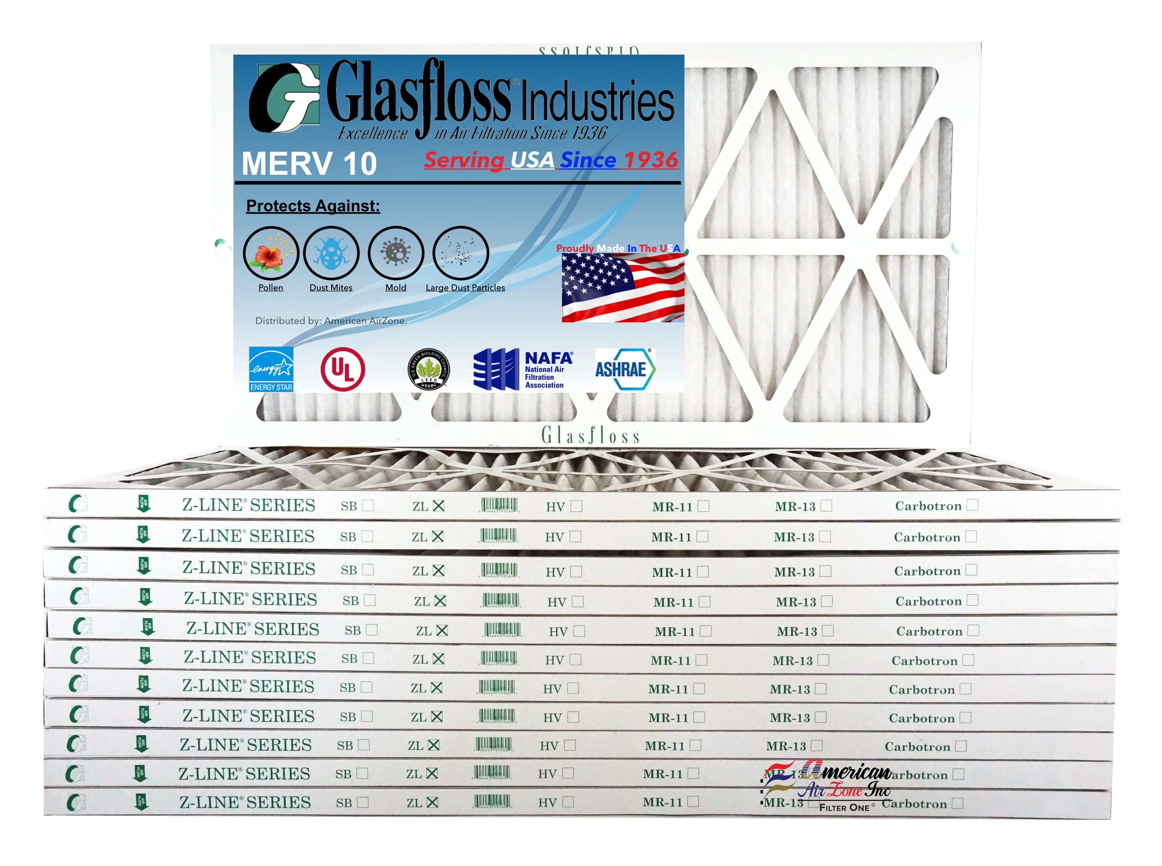 19.5 26.5x7/8 Furnace Size: oxygen -Qty:12 10 20x27x1 Made - (Actual inch) Filter Glasfloss x MERV USA - - in