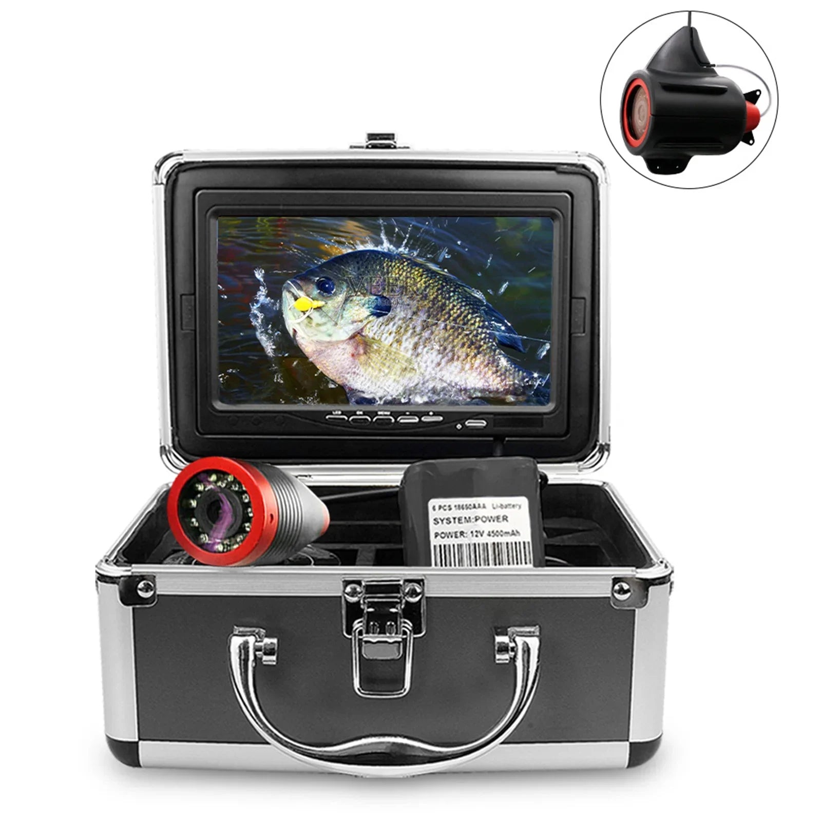 Underwater Compact Finder Convenient Fishing, and movable Fish Camera Inch Video for 7 Anglers Traveling Lightweight, Lake Fishing Erchang DVR Sea for