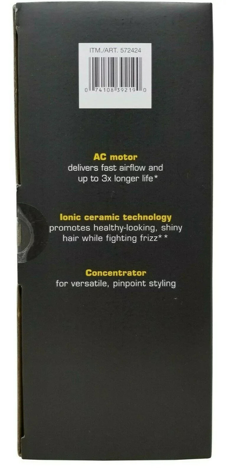 Pro Conair 1875 Motor Watt AC Dryer Tool Infiniti Styling Hair Salon Performance