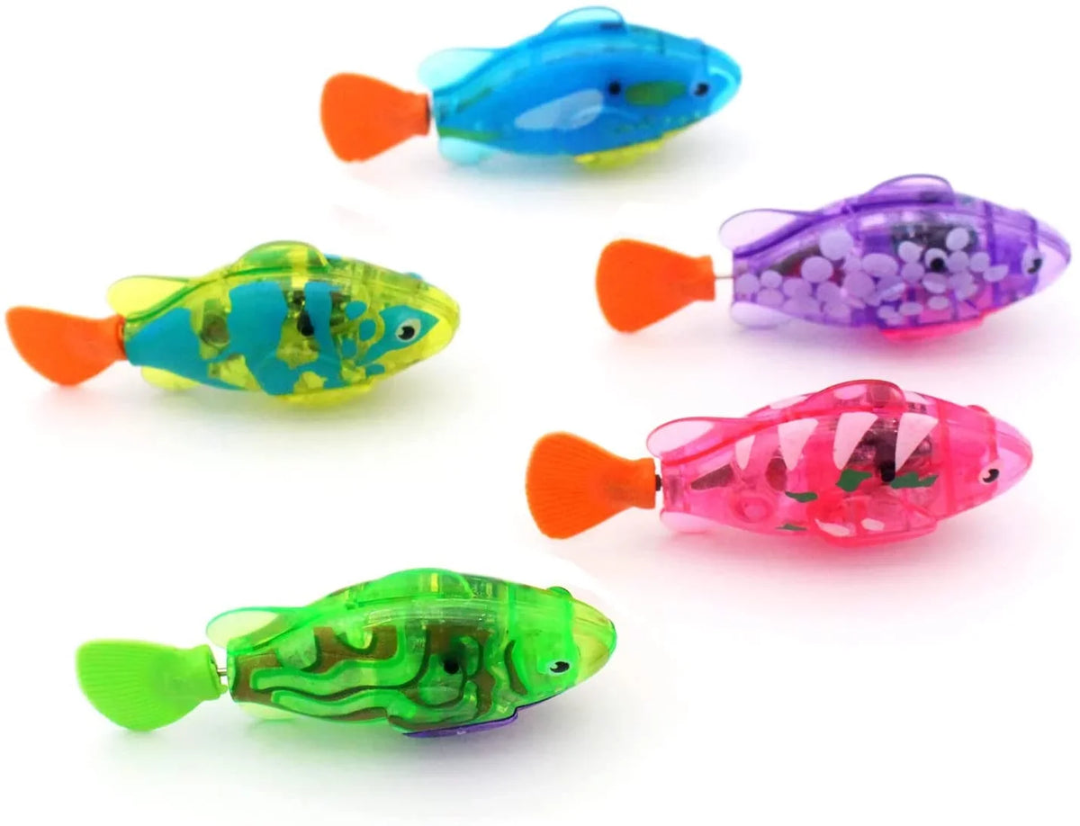 Bath Toys (5 Pets & Fish Gift Electric Toy Electronic WOVTE Toddler Tank Animal Pack) Kids Fish Bathtub, Baby