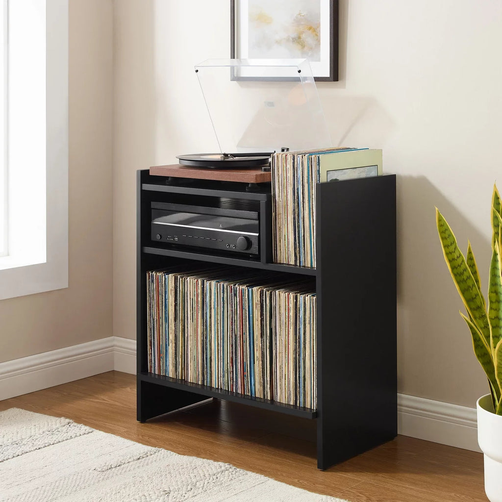 Furniture Entertainment Record Media Tv Stand and Vinyl Portland Crosley Center, Console Storage