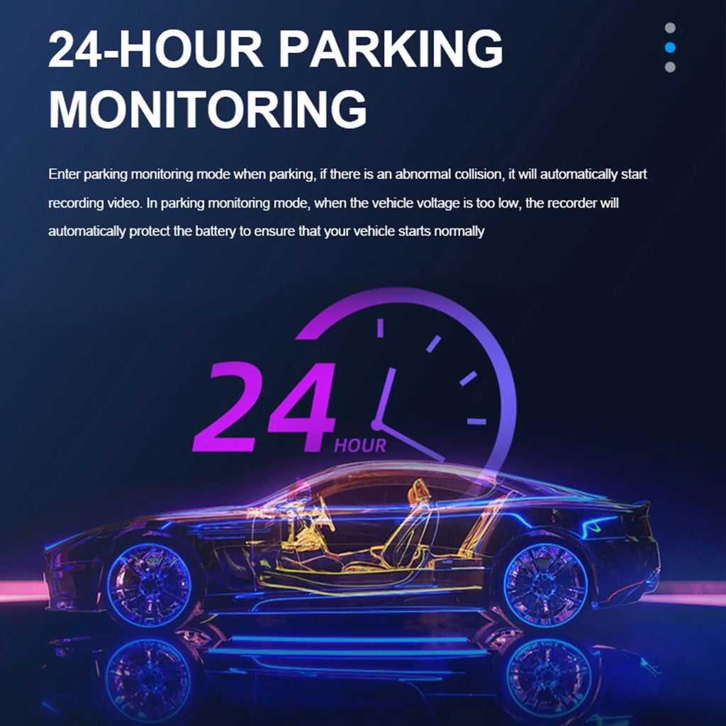 Night Parking Car 3.16inch with 170° Dash Wide Recording, Dashcam Super 1080P Cam Angle, TSV Screen, Driving Cars, Vision, Loop Monitor WDR, for Camera Recorder, Dual FHD