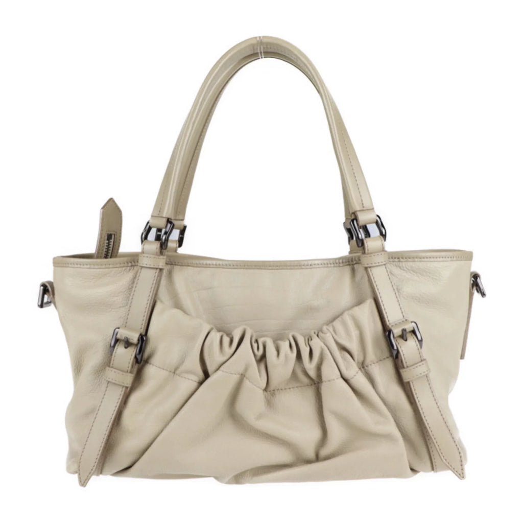shoulder BURBERRY Pre-Owned tote (Good) 2WAY bag Burberry beige leather