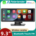 Touchscreen,Supports Front Camera, Bluetooth Stereo, Auto Backup Cam, Hands-Free Most 9.3" Dash Wireless Android Cars & IPS Carplay transportable Calling, HD Polarlander Car