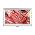 Chop Pocket Food Case Box Texture Card Wallet Rib Holder Raw Business Meat