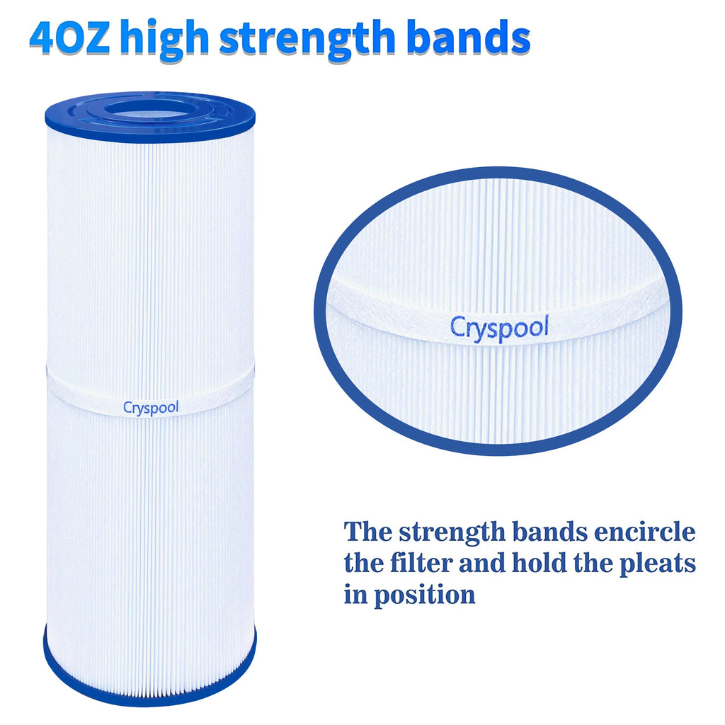 Filter PRB50-in, ft Cryspool sq. Tub 4 Pack 03FIL1600,373045 Filter C-4950, , with Compatible FC-2390, Spa Hot 50