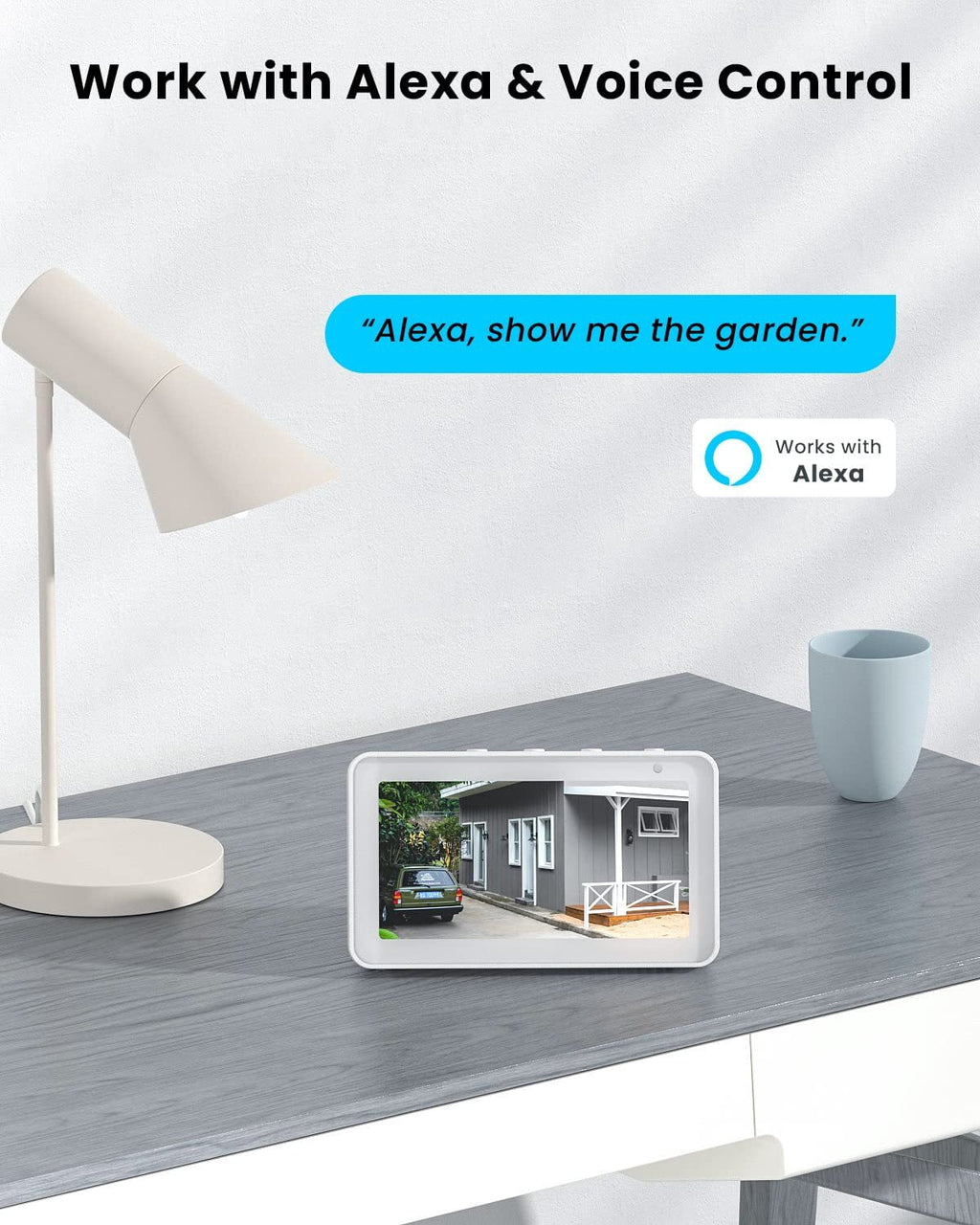Surveillance Night with 360° WiFi Outdoor Home Cameras Battery Wireless Detection, Solar View Color 2K/3MP Spotlight, Alexa Work Powered Security Camera, Vision, PTZ Motion Solar PIR Outdoor,