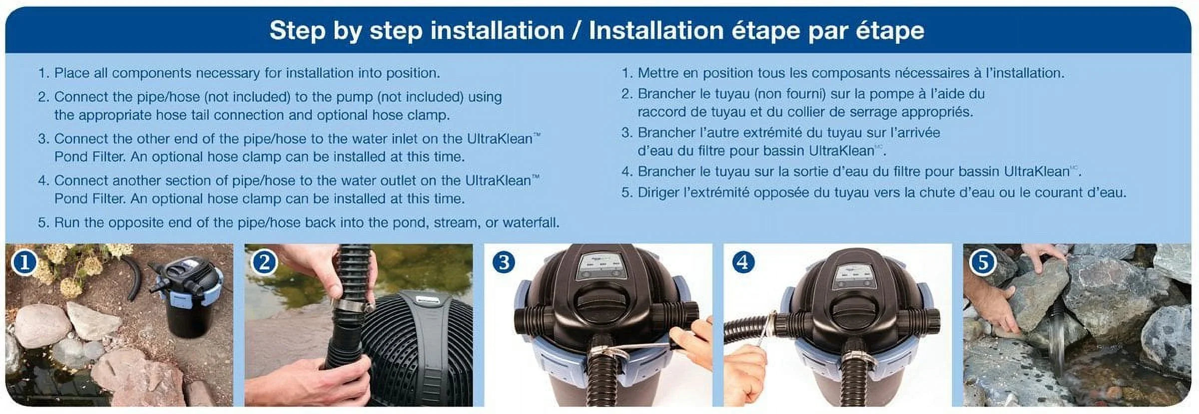 Pressurized UltraKlean 2000 Filter w/UV AquaScape