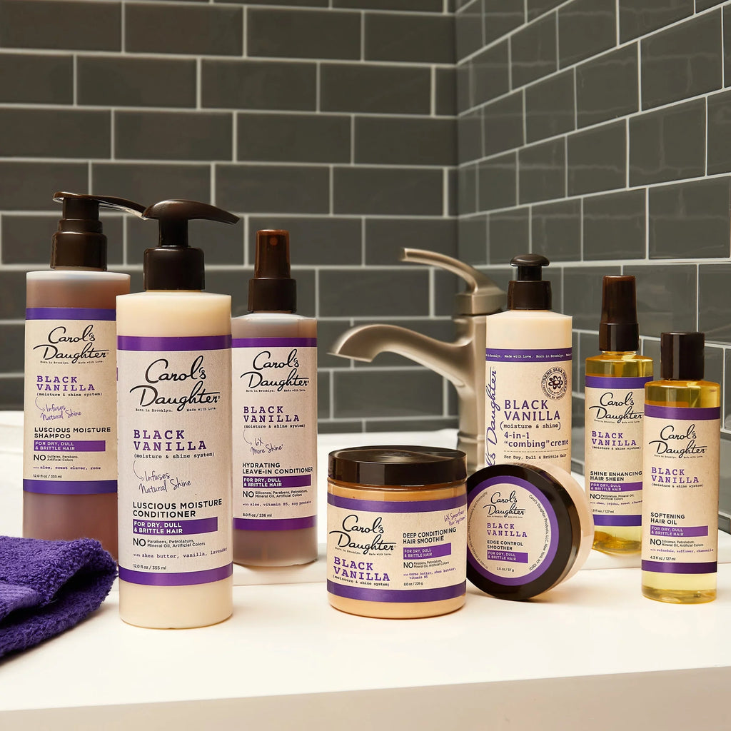 Conditioner Vary) Daughter (Packaging Conditioner May Moisture Hydrating and & Shine Free Shampoo and Sulfate Carol?s Hair Hair Shampoo Dry Hair, Vanilla Black Set Dull and For
