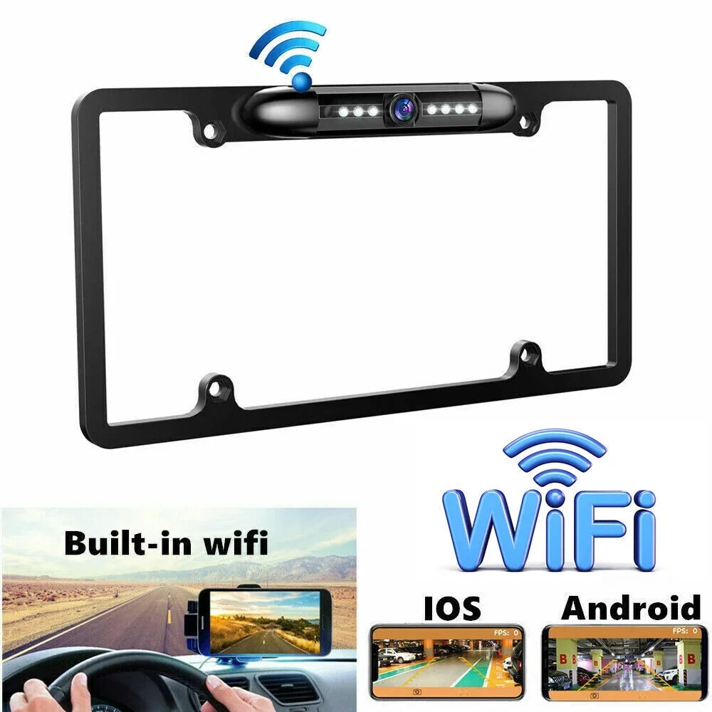 Waterproof Viewing Universal Cars Rear Wired for View American IP68 - - Camera Angle KingFurt Vision Cam Night Backup - 170°