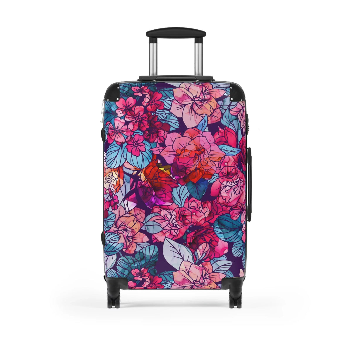 | Floral Suitcase White | Red, Bloomwave Navy, | Hardshell Pink,