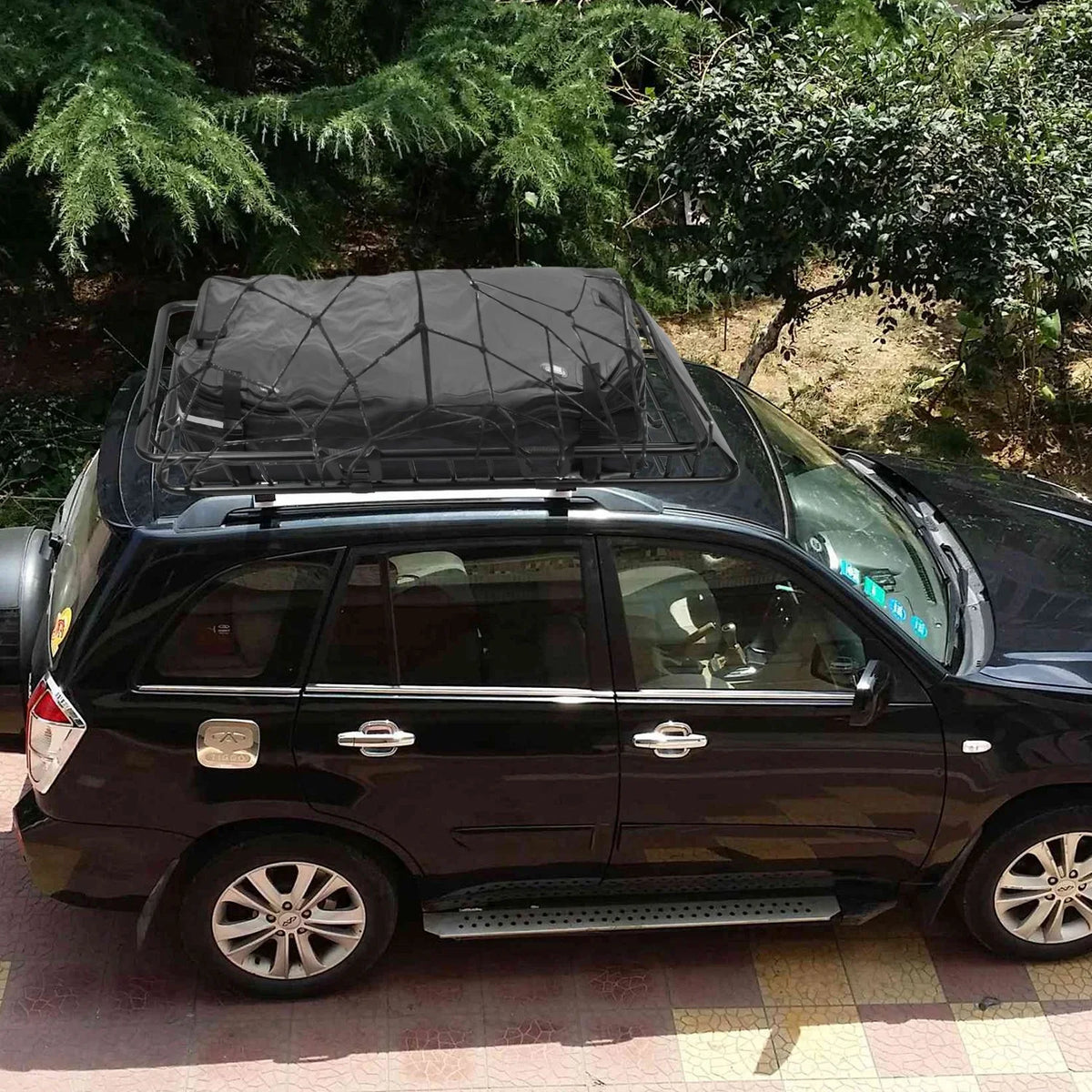 Carrier Heavy 220lbs Basket Strap Black Capacity Hook Cargo with Net Universal 63x39x6.3in, Rack Elastic Top Car Cargo Duty Holder Rack Roof iMounTEK Luggage