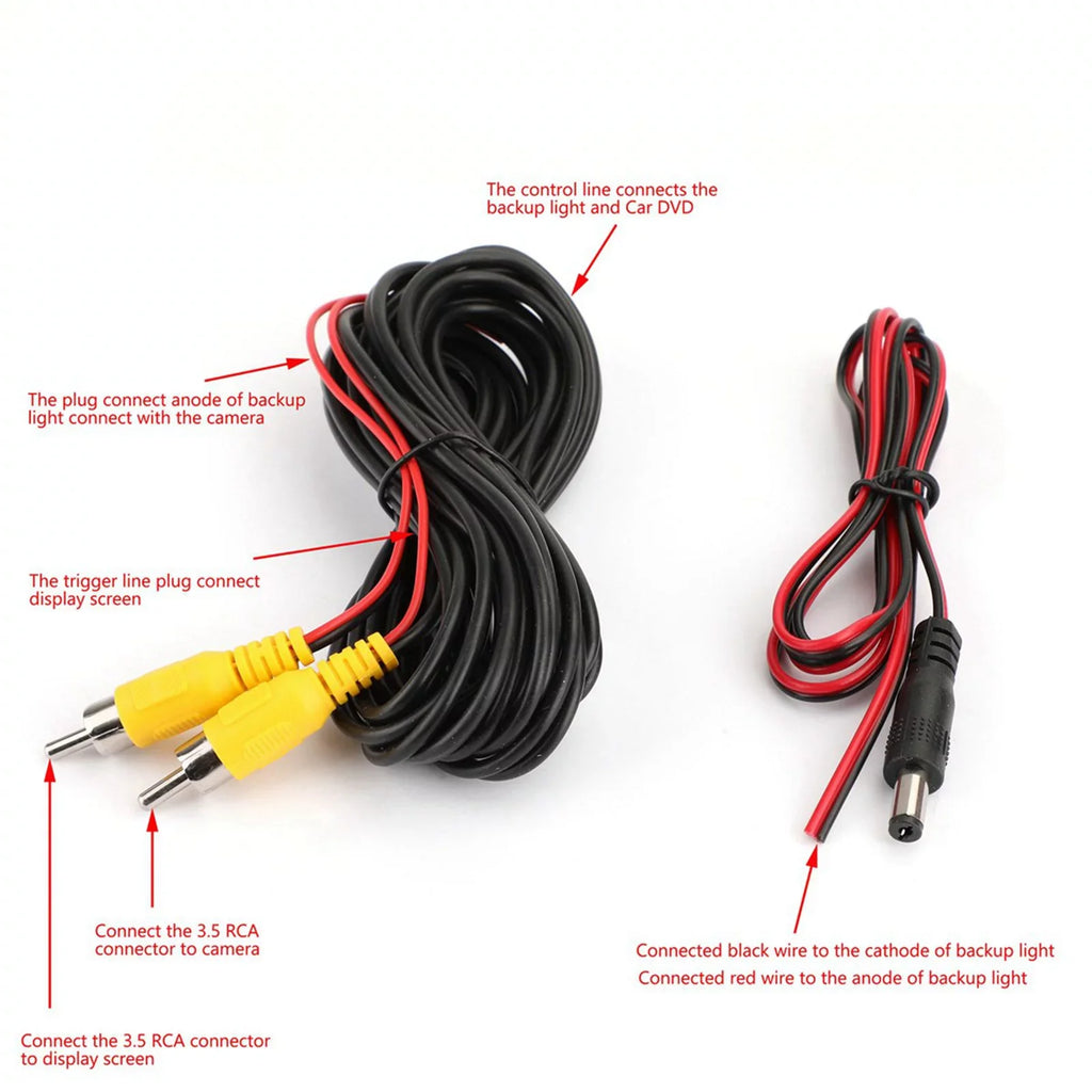 Reverse View Night 170° Car LED 4 View Rear Camera Backup CMOS Wireless