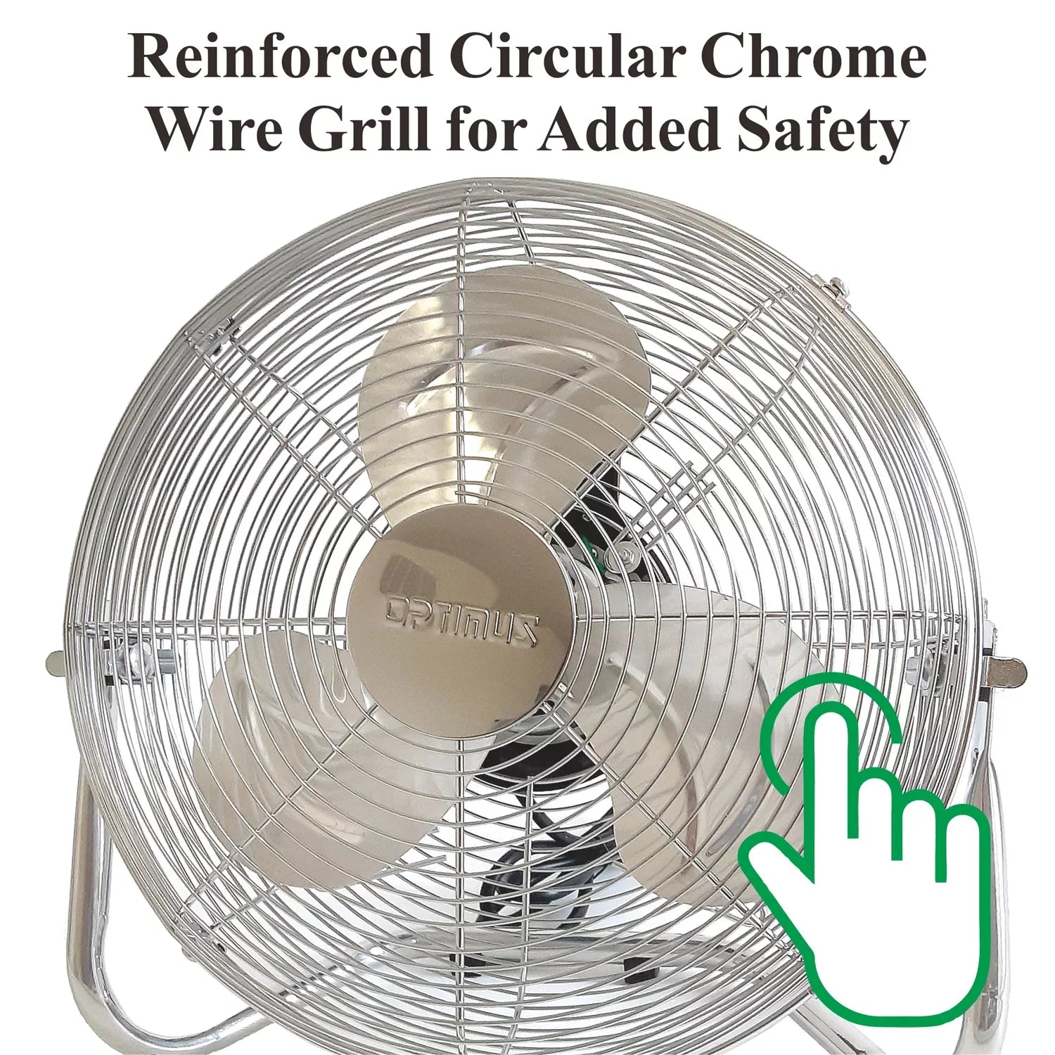 Industrial Fan, Inch Chrome 3 12 Heavy Optimus Duty Speed Aluminum F-4122
