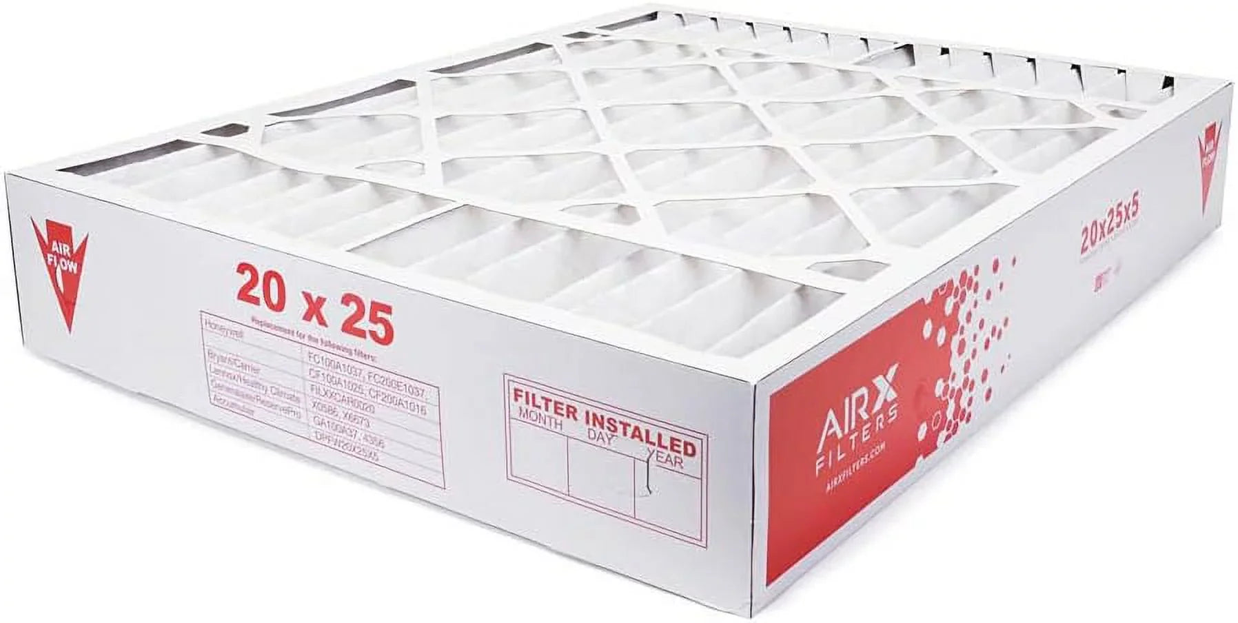 8 atmospheric MERV Dust X0586 Furne For Made Replement Filter In 2-Pk, X6673, 20X25x5 HV The HCF20-10