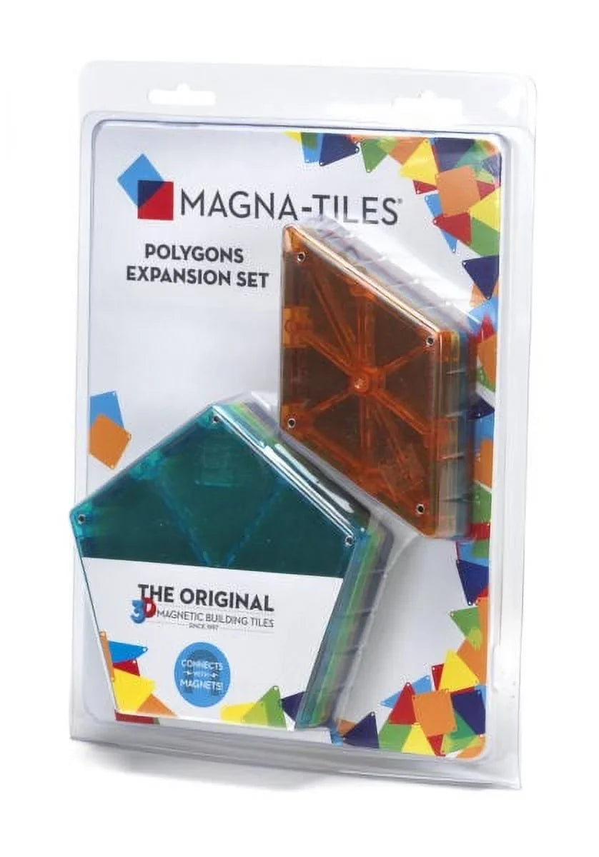 Award-Winning – – Magnetic and 8-Piece Building Magna-Tiles The – STEM Tiles Set Expansion Creativity Polygons Approved Original, Educational