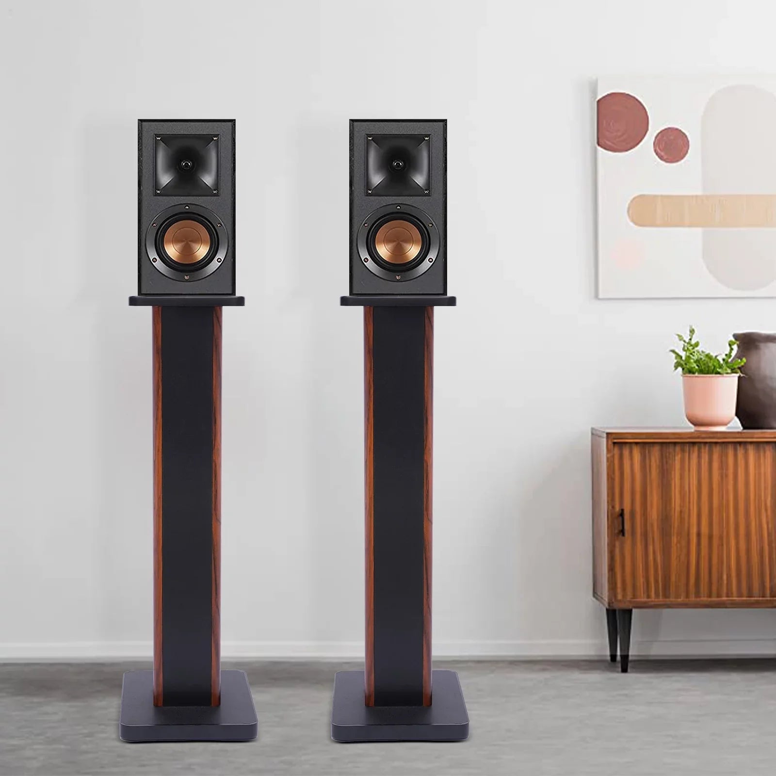 Theater Studio Stands Holder 2x28" Speaker Monitor Speaker Stand Multimedia Home