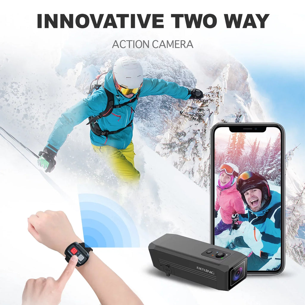 Way Two Connect with A1 & Rexing Camera 1080p@30fps Front Wi-Fi Back Action