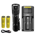 and generation Charger E4K - USB Cord and Combo: +UMS2 w/NL2150HPi Batteries NITECORE 4400 NL2150HPR Flashlight Eco-Sensa Intelligent Lumens Next
