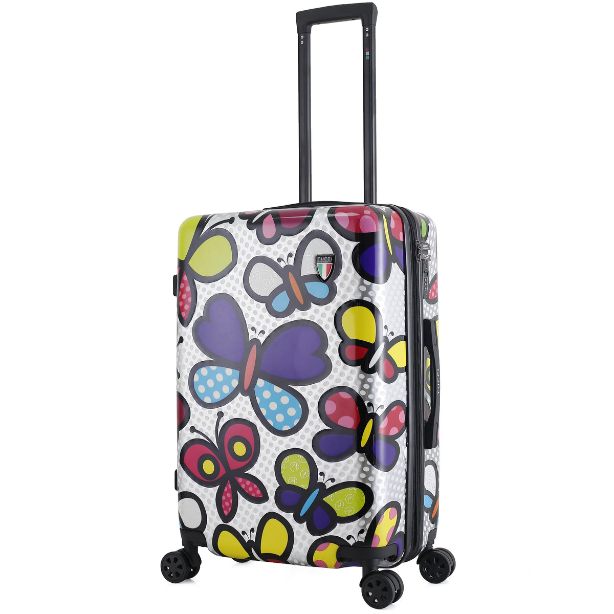 Art Pop Butterfly - 24-inch Hardside Luggage Pop Disegno Medium TUCCI