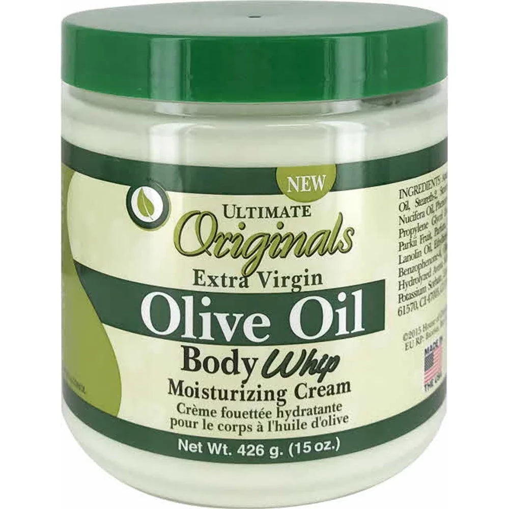Oil Africa's Ultimate Organic Best Whip Body Olive Pack 12 Oz., 15 of Cream,