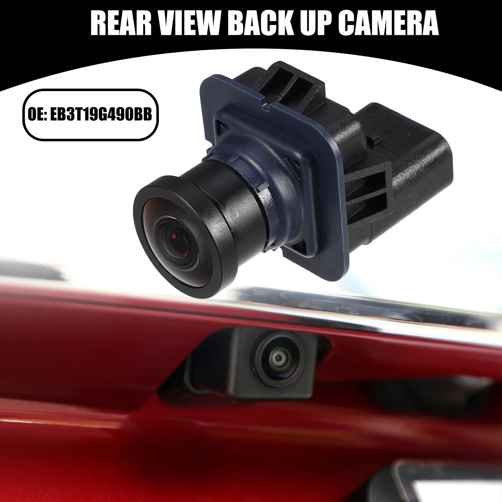 Up Rear Camera Plastic Black No.EB3T19G490BB F-150 Car Back View for Ford 2011-2014
