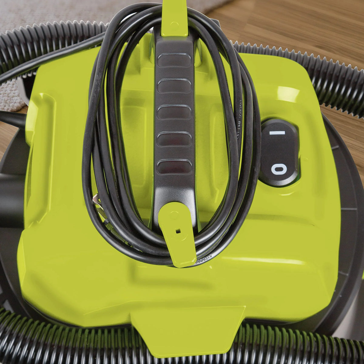 Wet/Dry Restored Filtration, 1200-Watt Vacuum, 8-Gallon w/Cleaning HEPA Sun Black/Green 6.5 HP Attachments, Peak Joe Shop (Refurbished) SWD8000 Wheeled