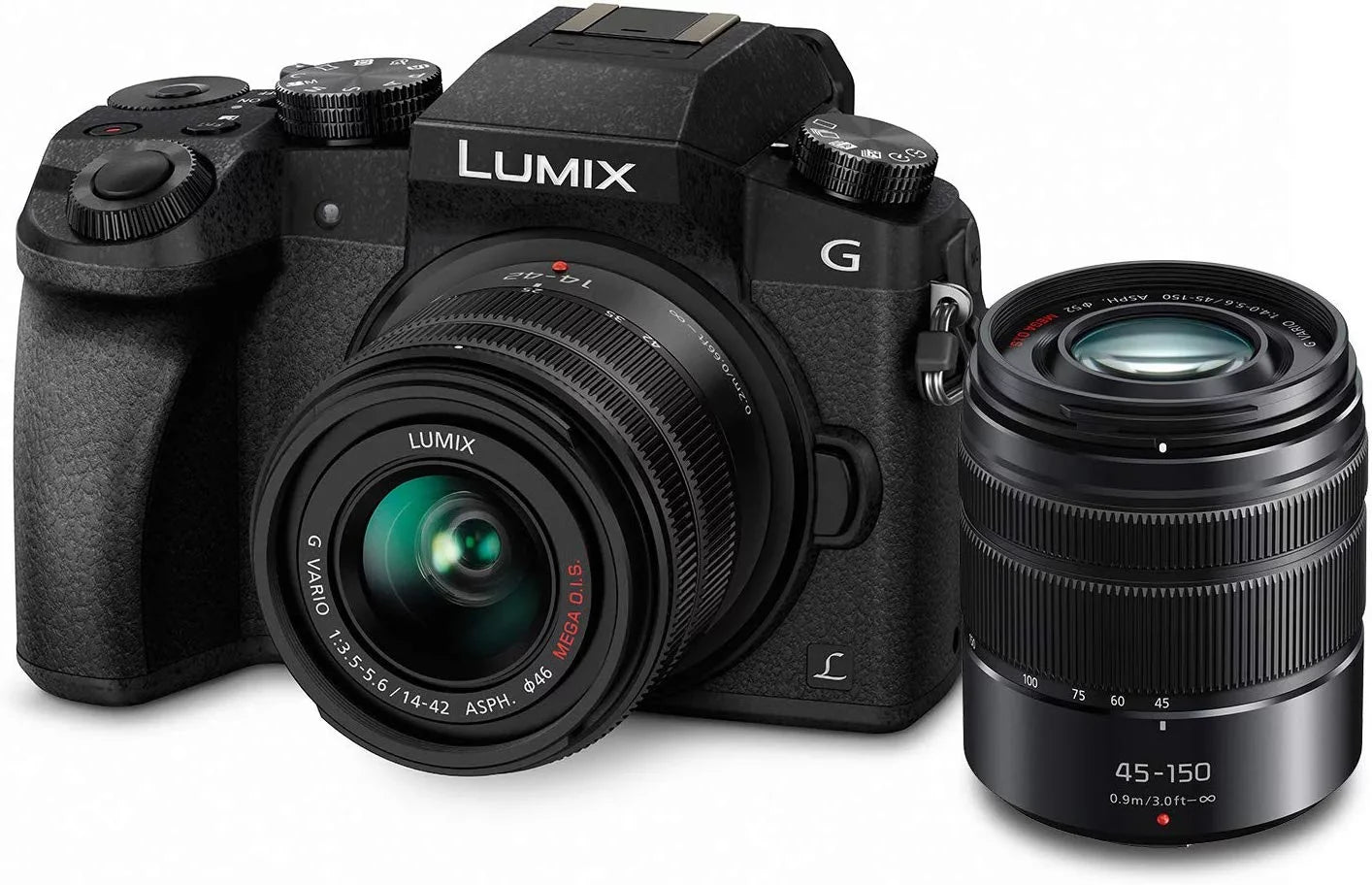 Bundle LUMIX Digital Mirrorless DMC-G7WK PANASONIC Camera G7 Dual Lens 4K